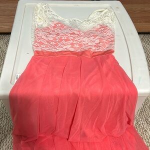 Pink dance costume ballet or lyrical